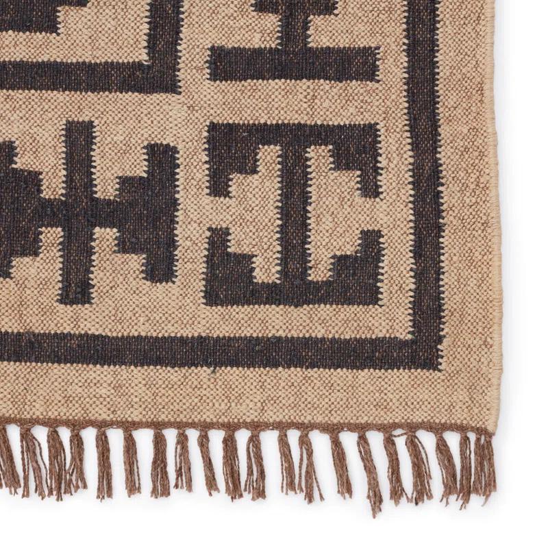 Louie Jute / Sisal Light Beige/Black Rug