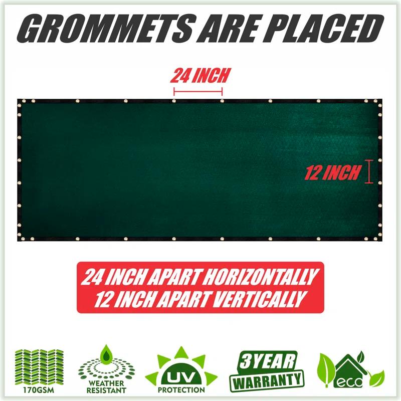 ColourTree Colour Tree Privacy Screen & Windscreen Fabric Cover – Durable Outdoor Fence Protection, UV-Resistant, Easy Installation