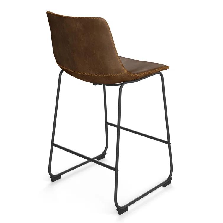 Nia Vegan Leather Bar & Counter Stool (Set of 2)