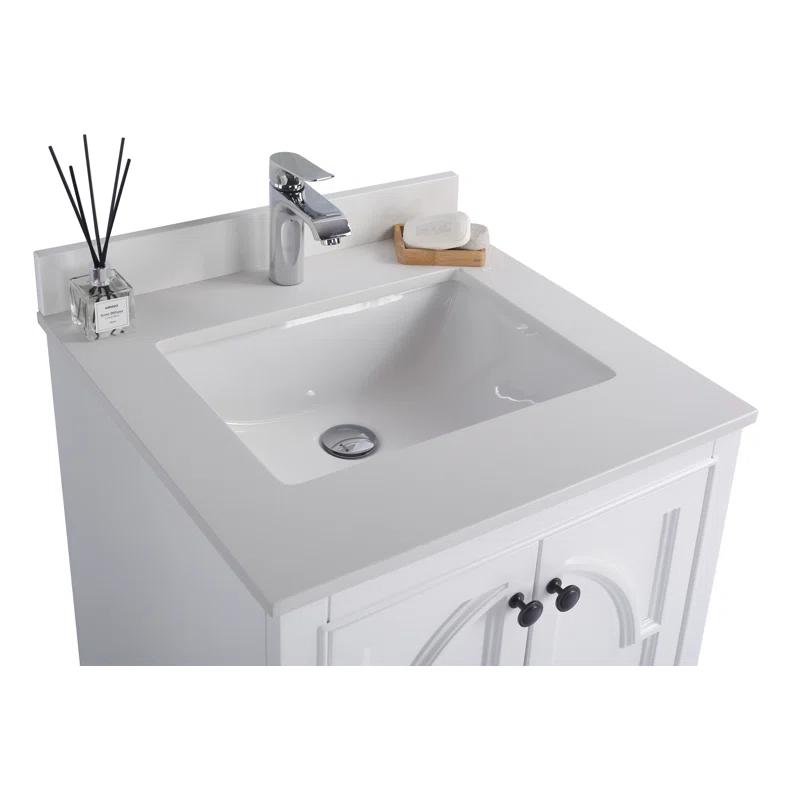Mercer41 Mundy 24'' Single Bathroom Vanity with Stone Top