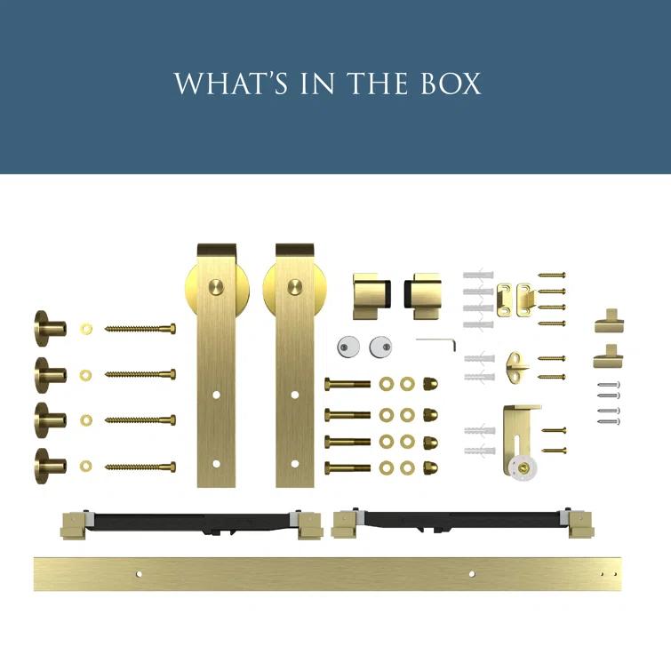 National Hardware 72" Designer Interior Barn Door Kit with Soft Close