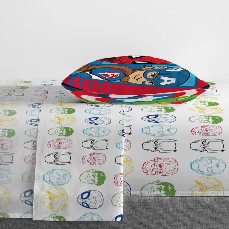 Marvel Marvel Superhero Adventures Double Team 4 Piece Twin Bed Set