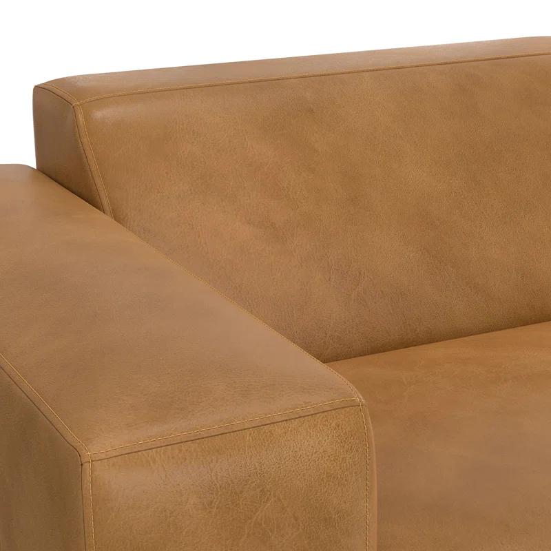Rex Genuine Leather Left Arm Chair