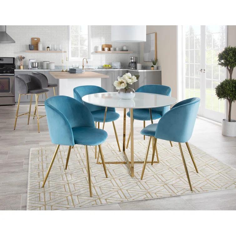 Willa Arlo™ Interiors Terrance 18.5'' H Velvet Upholstered Parsons Chair (Set of 2)