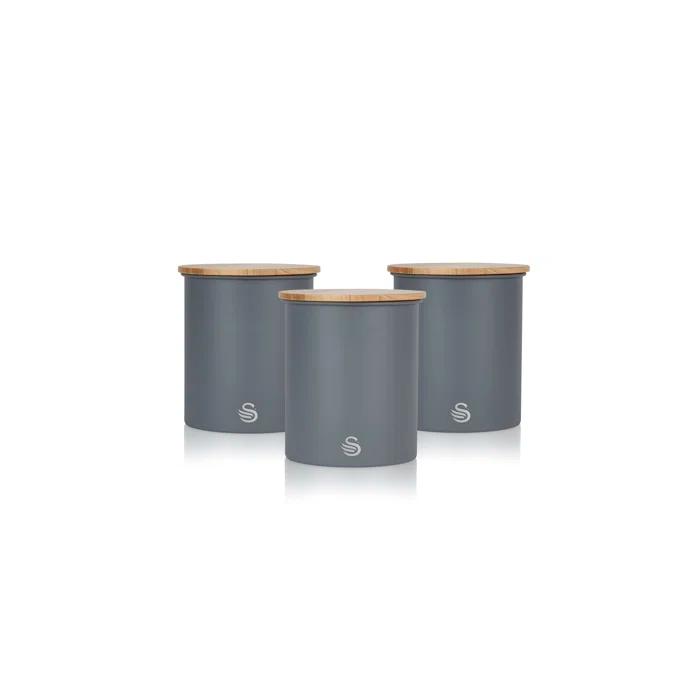 Swan Swan Nordic Set of 3 Cannisters