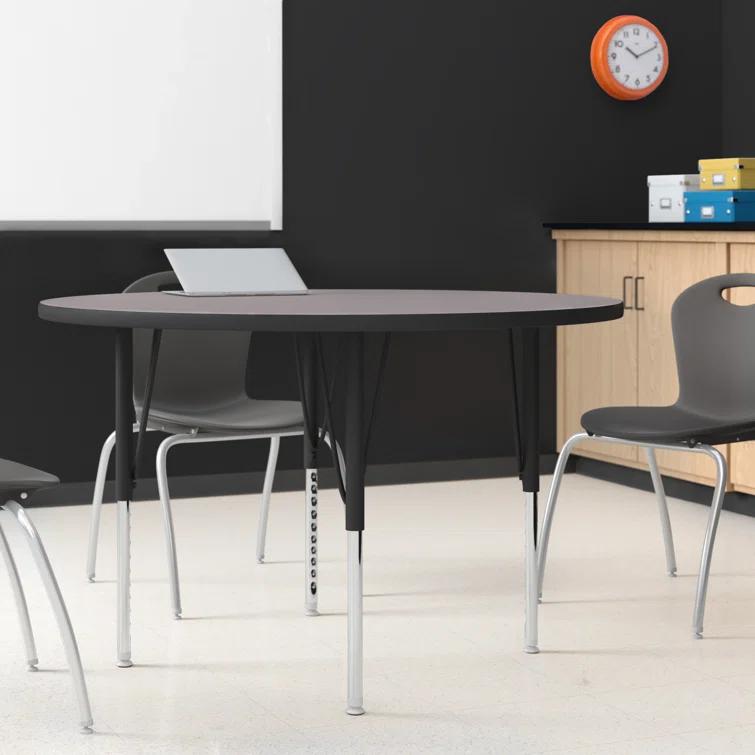Flash Furniture Goddard 42'' Round Thermal Laminate Activity Table - Adjustable Legs