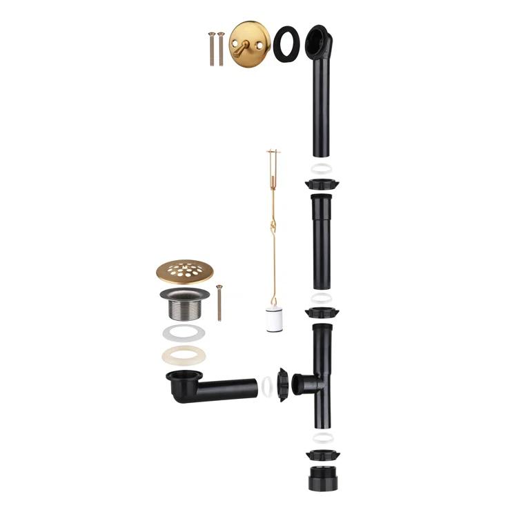 Streamline Bath Streamline 60 in. x 32 in. Acrylic Left-Hand Drain Alcove Bathtub in Glossy White With External Drain NAL-5560-BGL