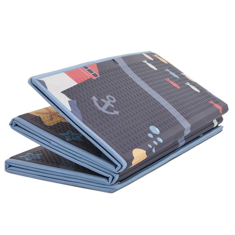 Evolur Cozycush Reversible Non-toxic Baby Kids Playmat|| Foldable Large Thick Foam Crawling Playmats For Toddlers|waterproof Portable Playmat For Babies | Yoga/picnic/game Mat|indoor/outdoor