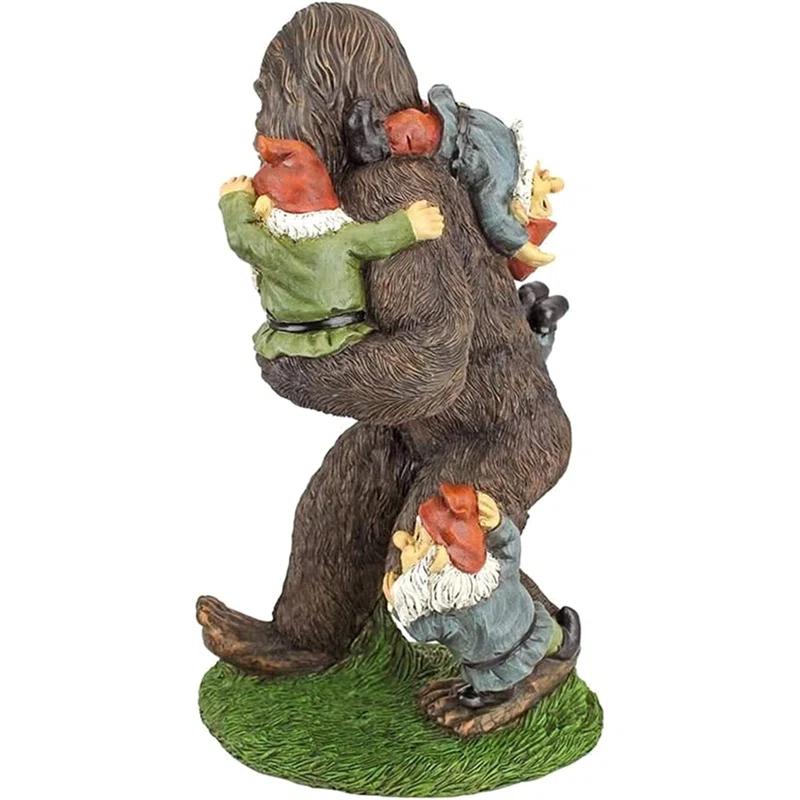 Schlepping the Garden Gnomes Bigfoot Statue