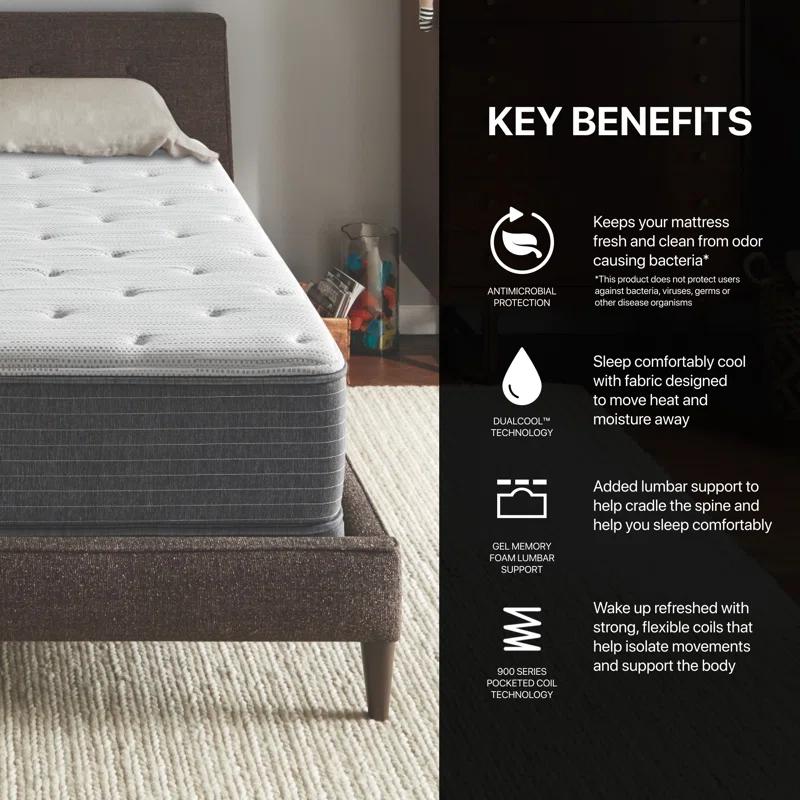 Beautyrest Silver BRS900 Medium 12" Innerspring Mattress