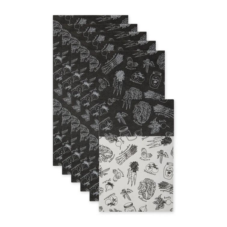 Design Imports Artichoke Market Print Liner (Set of 6)