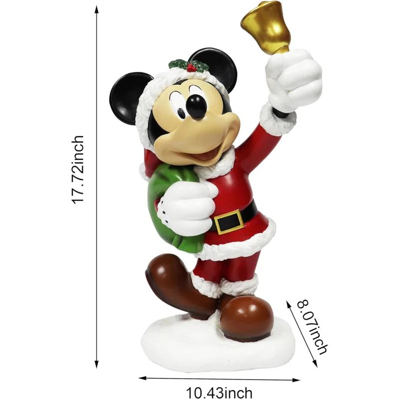 Moments in Time Moments In Time: 17.7"H Disney Mouse Holding Bell & Sack of Presents Statue