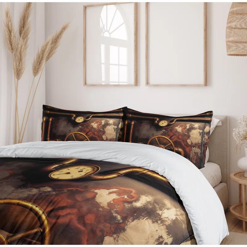 Ambesonne Industrial Modern & Contemporary Duvet Cover Set