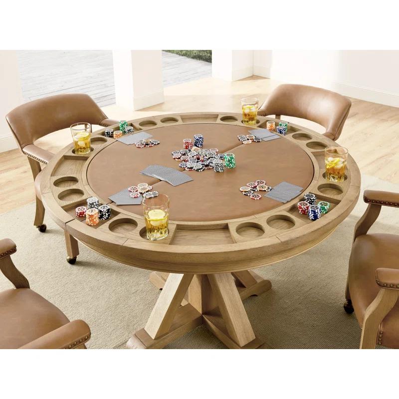 Steve Silver Furniture Steve Silver Furniture 50'' 8 - Player Foldable Poker Table