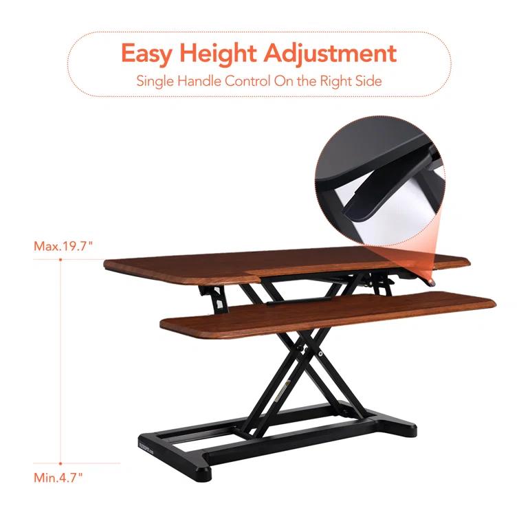 FlexiSpot Desk Converter with Removable Keyboard Tray