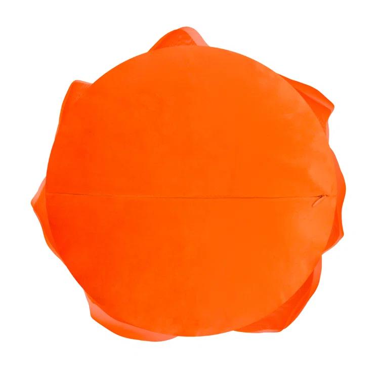 JWH Simulation Rose Flower Throw Pillow Decorative Round Floral Accent Pillow Cover & Insert