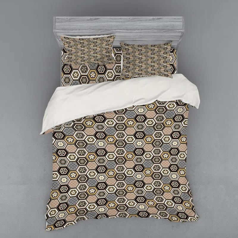 Ambesonne Farmhouse / Country Paisley Duvet Cover Set