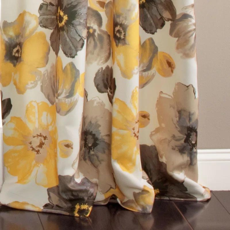 Lush Decor Leah Polyester Room Darkening Curtain Pair (Set of 2)