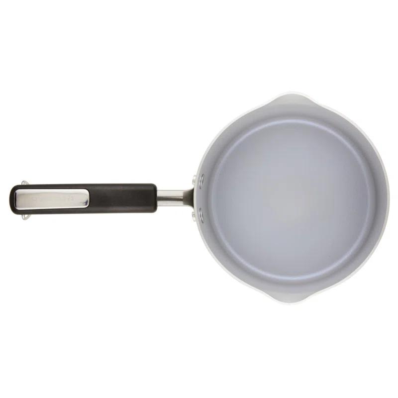 Farberware Eco Advantage Ceramic Nonstick Straining Saucepan With Lid, 3-Quart