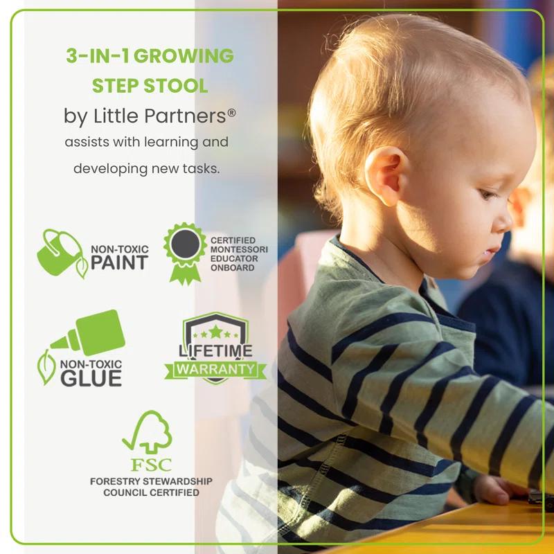 Little Partners 3-in-1 Growing Step Stool