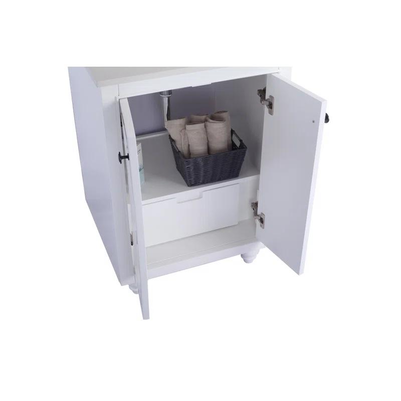 Mercer41 Mundy 24'' Single Bathroom Vanity with Stone Top
