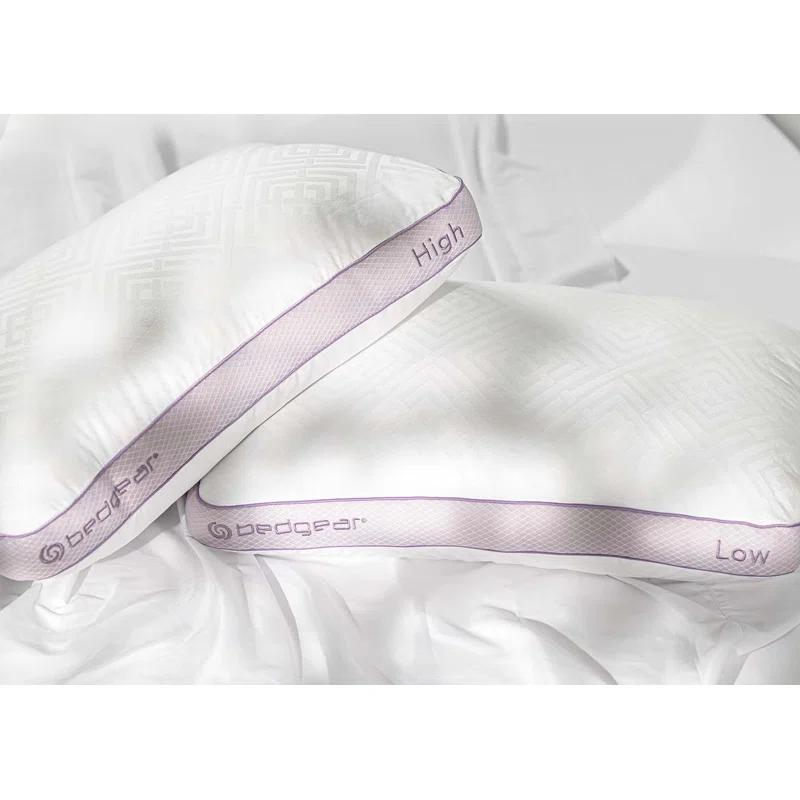 Bedgear Bedgear High-Low Performance Pillow - High Size - Soft Support Pillow for Neutral/Warm Sleepers