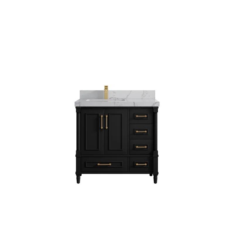 Willow Collections 36'' Single Bathroom Vanity with Quartz Top