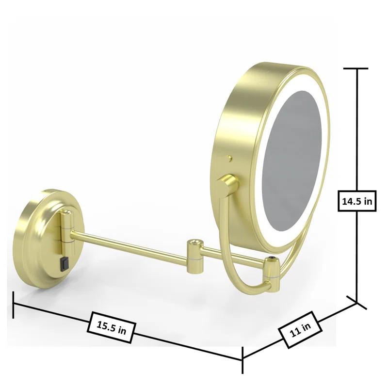 Aptations Kimball Young Metal Concave LED Wall Mirror