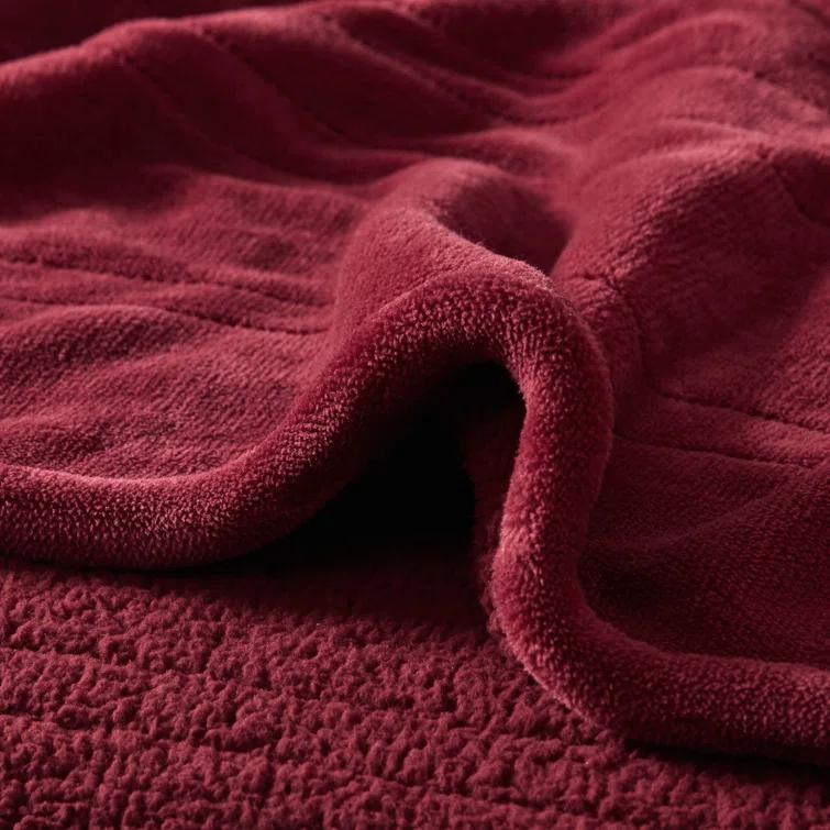 Beautyrest Beautyrest Heated Oversized Microlight to Berber Blanket