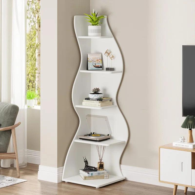 Millwood Pines Arhab Corner Bookcase