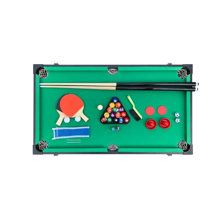 KICK Foosball Tables KICK Quad 48″ 4-in-1 Multi Game Table Combo Arcade Set for Home, Game Room, Friends & Family