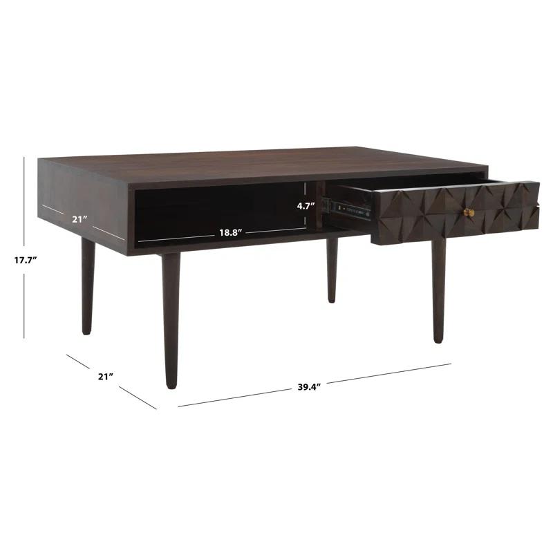 George Oliver Lilyth Solid Wood Coffee Table