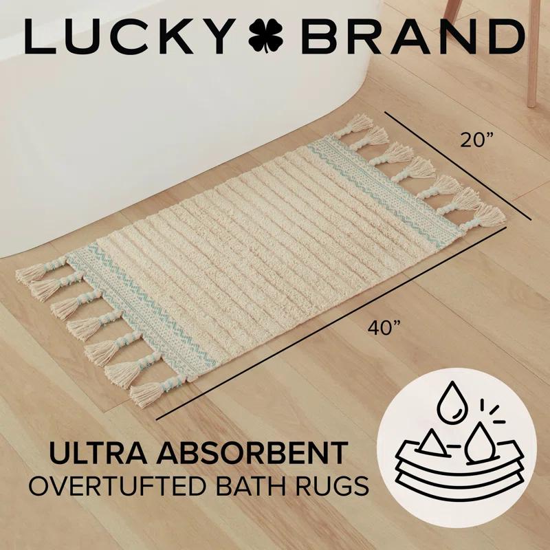 Lucky Brand Lucky Brand Demian Fringe Cotton Bath Rugs