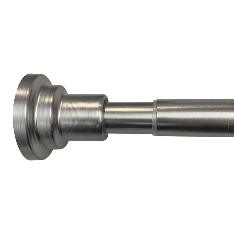 Design House Classic Adjustable Straight Tension Shower Curtain Rod for Bathroom