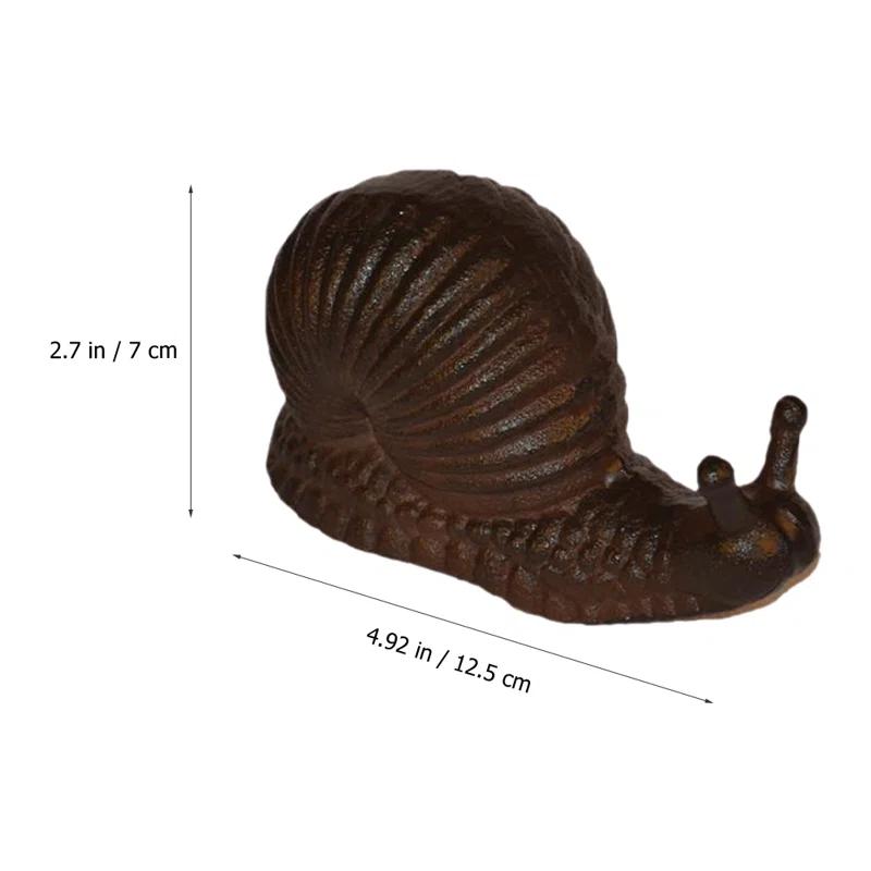August Grove® Snail Decor Desktop Iron Snail Tabletop Ornament Simulation Snail Craft Prop