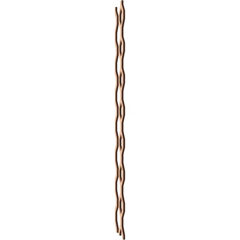 Wabash Adjustable Wood Decorative Slat Wall Panel Kit
