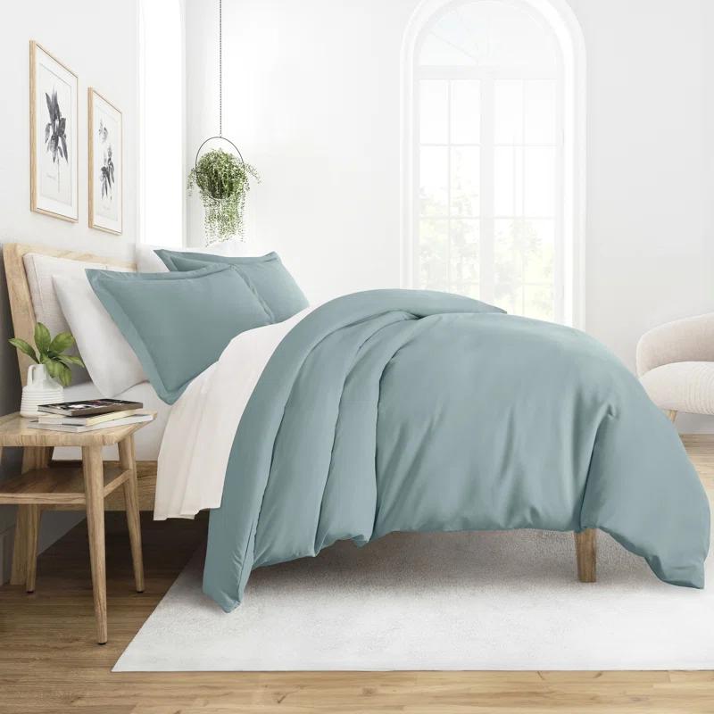 IEnjoy Home Super Soft Double Brushed Duvet Cover Set