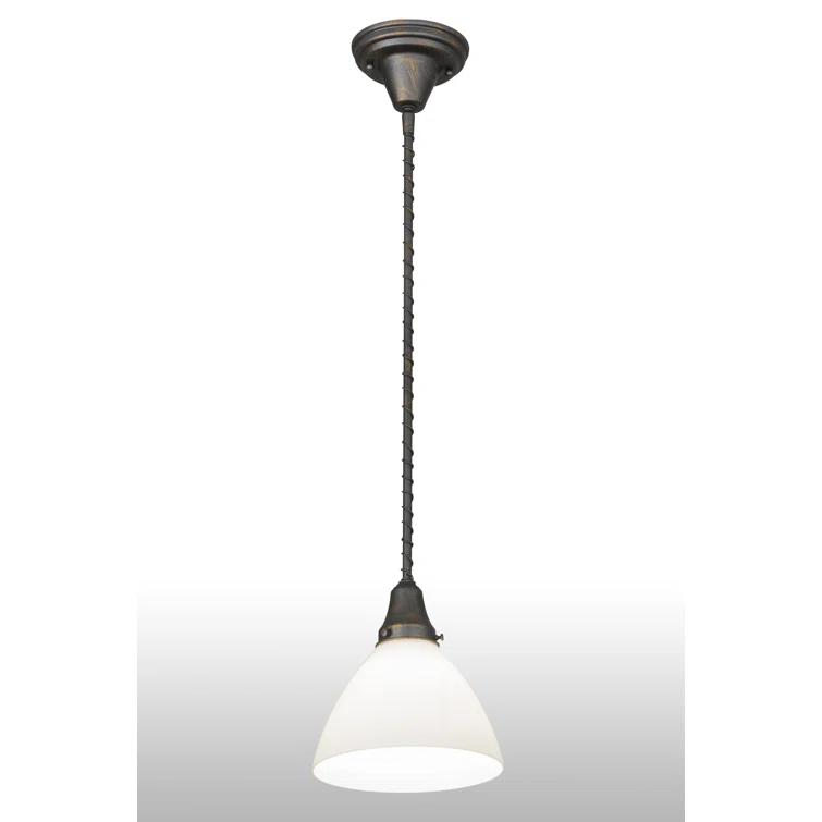 Meyda Lighting 1 - Light French Bronze Single Pendant