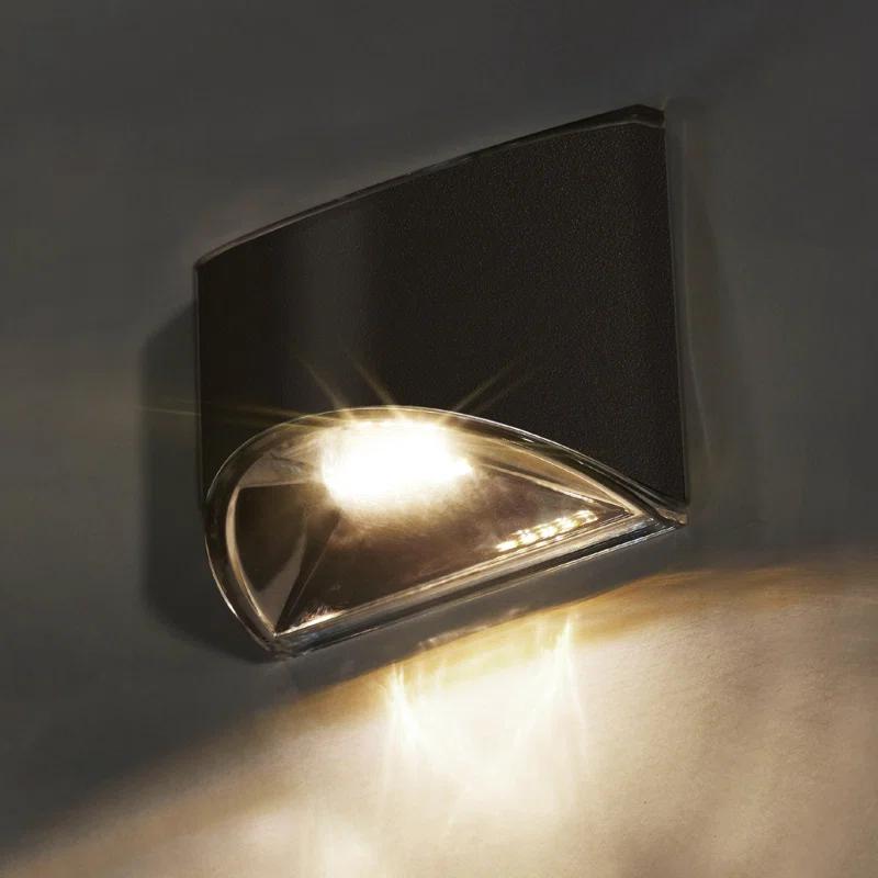 Classy Caps Stainless Steel Solar Powered Integrated LED Metal Deck Light