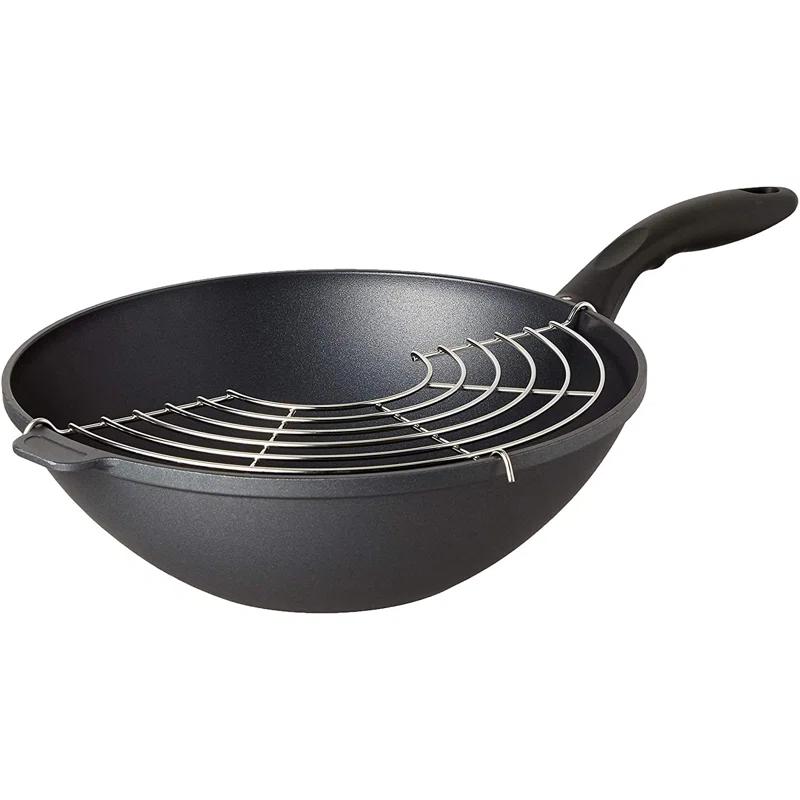 Swiss Diamond Swiss Diamond Non-Stick Cast Aluminum Wok with Lid