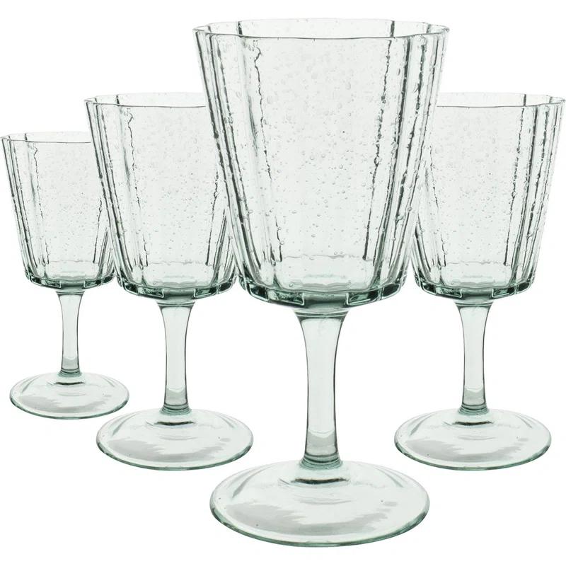 Handmade 9.13oz Wine Glass, Set of 4