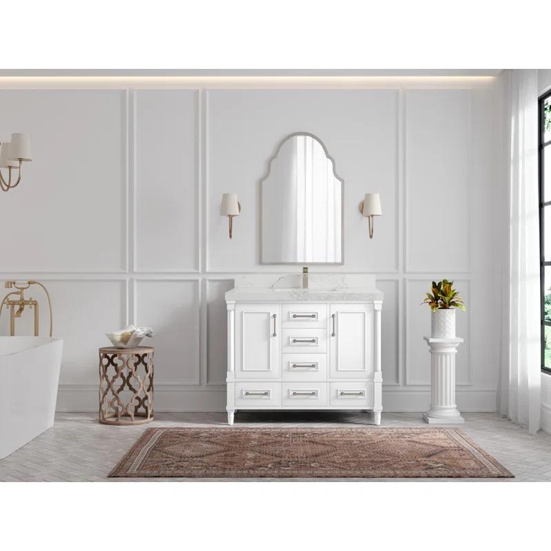 Willow Collections Aberdeen 42'' Single Bathroom Vanity with Quartz Top