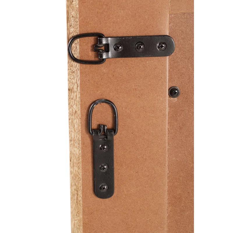 Ebern Designs Solid Wood Flat Mirror