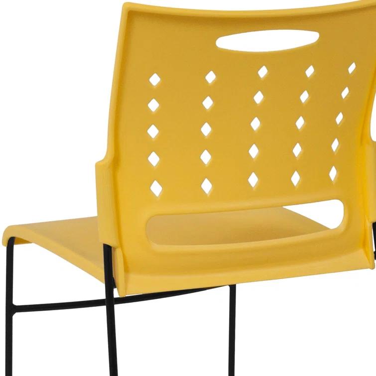 Flash Furniture 881 lb. Capacity Sled Base Stack Chair with Carry Handle and Air-Vent Back