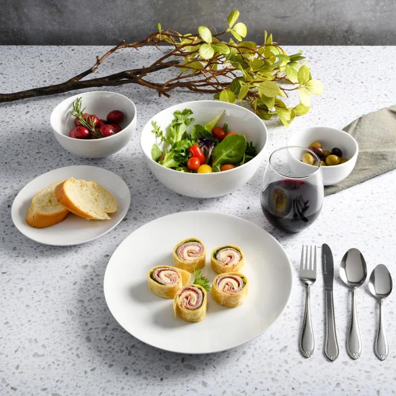 Gibson Home Gibson Home All U Need 60 Piece Plates Bowls Glassware Forks Spoons and Knives Dinnerware Set for 6