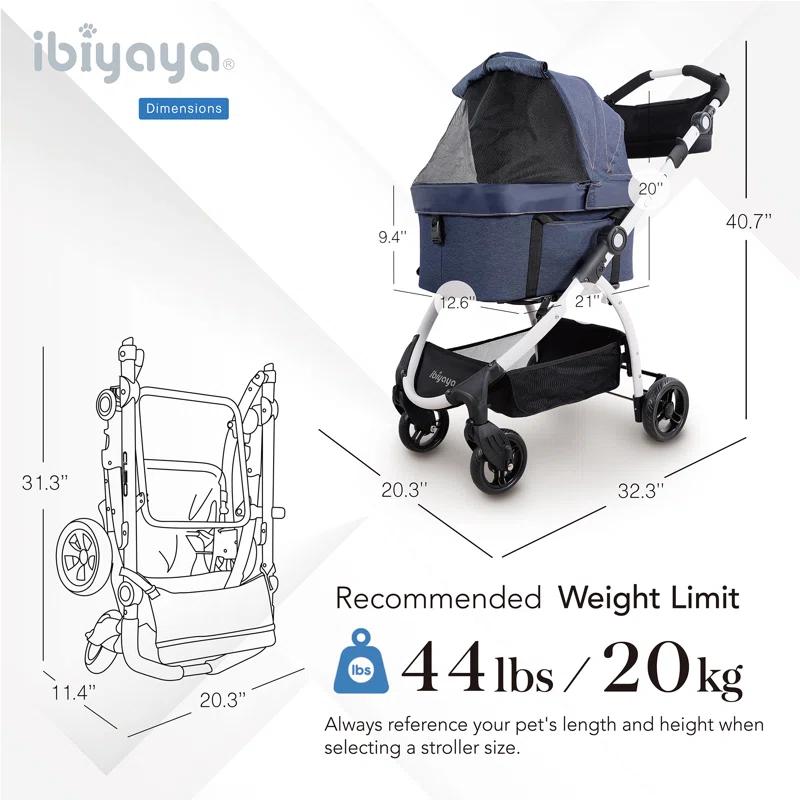 Ibiyaya New CLEO Travel System Pet Stroller