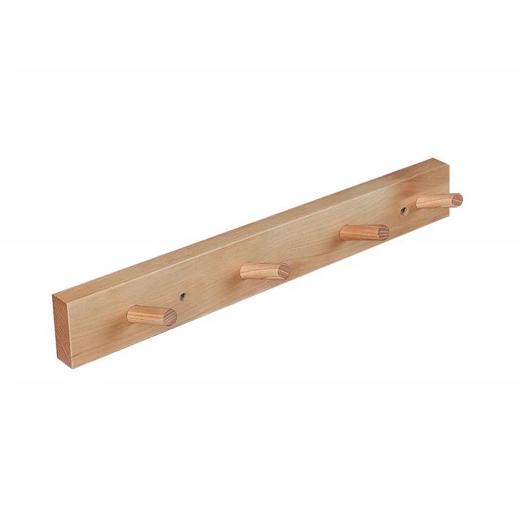 CONSDAN Solid Wood Wall Wall Mounted Coat Rack