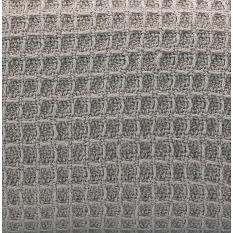 Kenneth Cole Kenneth Cole Waffle Grid Solid Cotton Blanket
