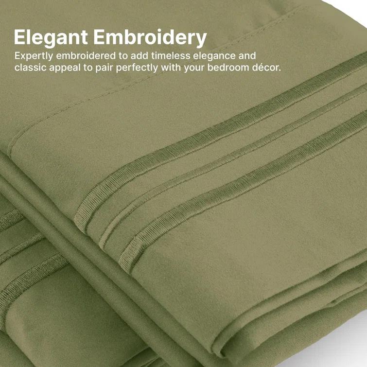CGK Linens Soft Double Brushed Soft & Cooling Pillowcase - Set of 4