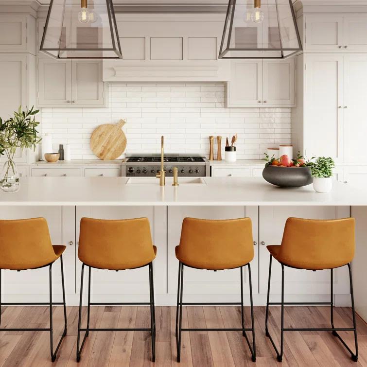 Nia Vegan Leather Bar & Counter Stool (Set of 2)